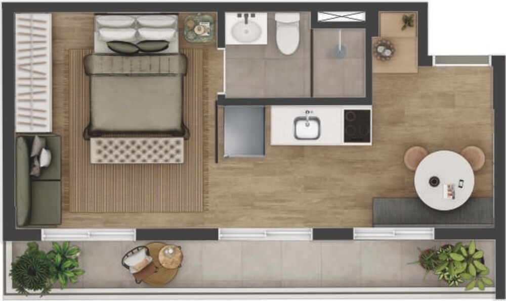 Apartamento, 2 quartos, 33 m² - Foto 14