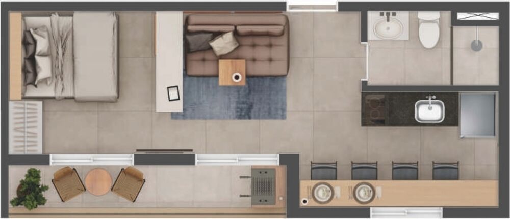 Apartamento, 2 quartos, 33 m² - Foto 33