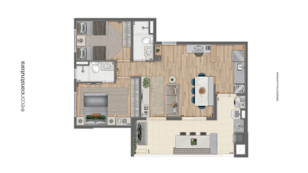 Apartamento, 3 quartos, 69 m² - Foto 15