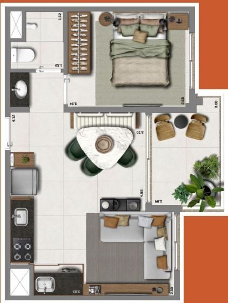 Apartamento, 2 quartos, 39 m² - Foto 12