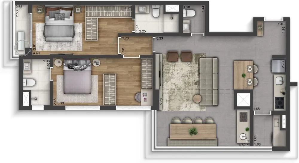 Apartamento, 2 quartos, 62 m² - Foto 28