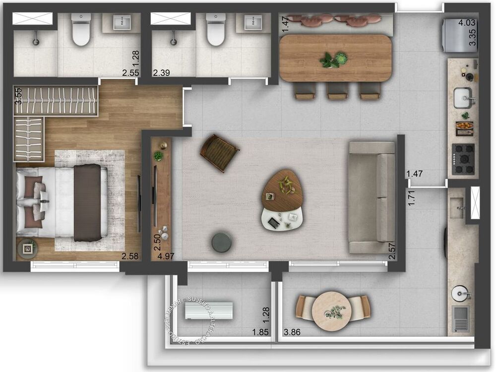 Apartamento, 2 quartos, 62 m² - Foto 22