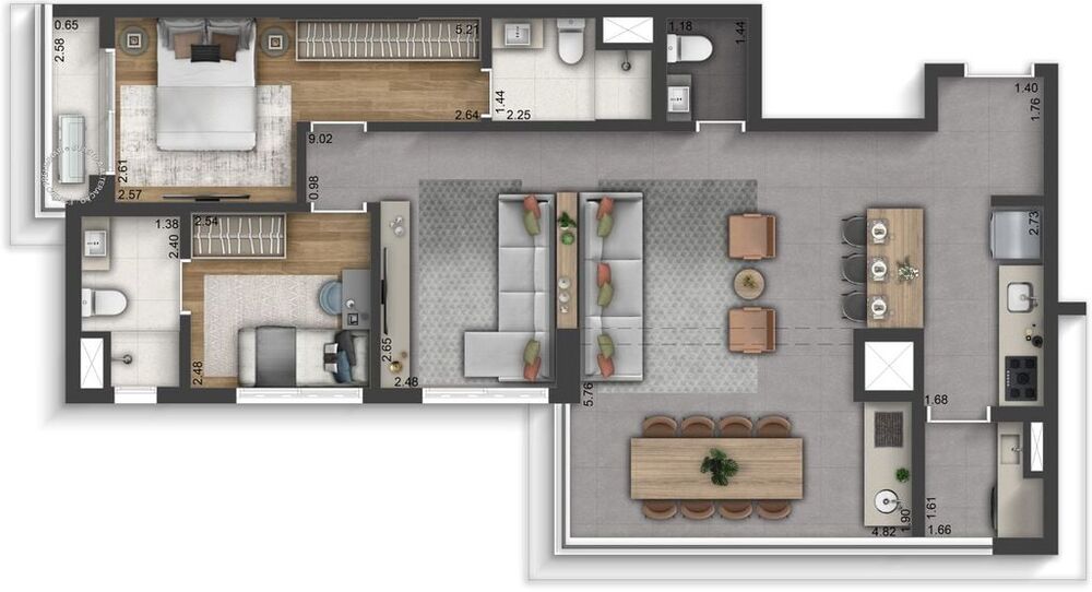 Apartamento, 2 quartos, 62 m² - Foto 19