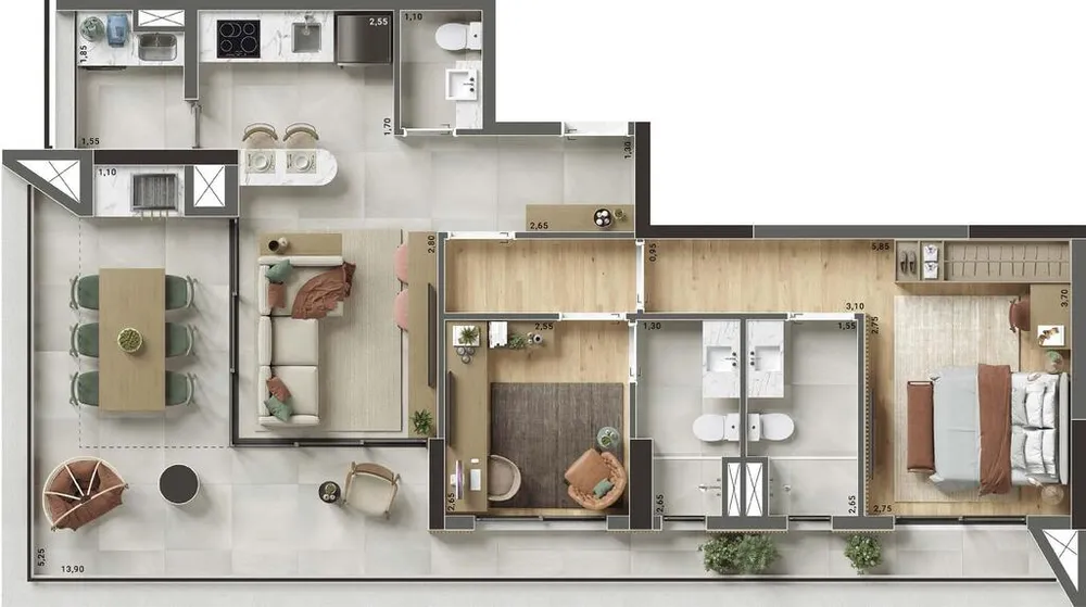Cobertura, 2 quartos, 175 m² - Foto 11