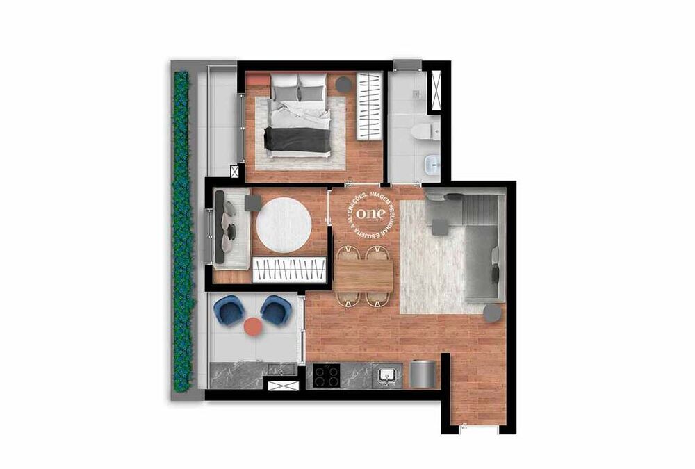 Apartamento, 1 quarto, 35 m² - Foto 7