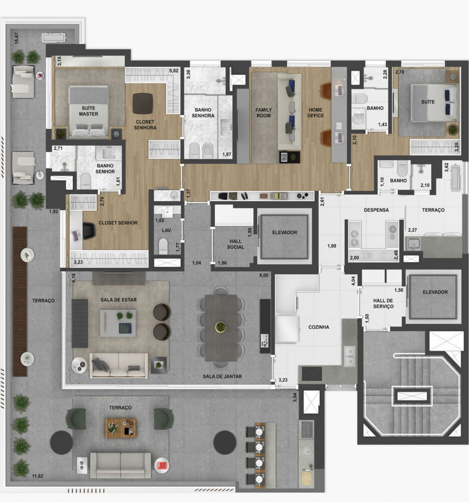 Apartamento, 4 quartos, 252 m² - Foto 16