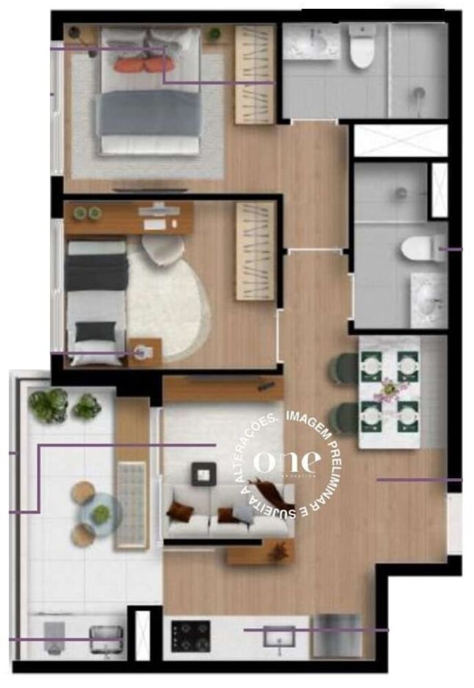 Apartamento, 2 quartos, 56 m² - Foto 14