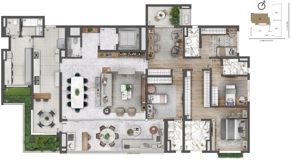Apartamento, 4 quartos, 252 m² - Foto 19