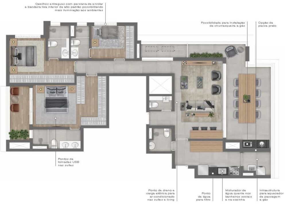 Apartamento, 3 quartos, 169 m² - Foto 4