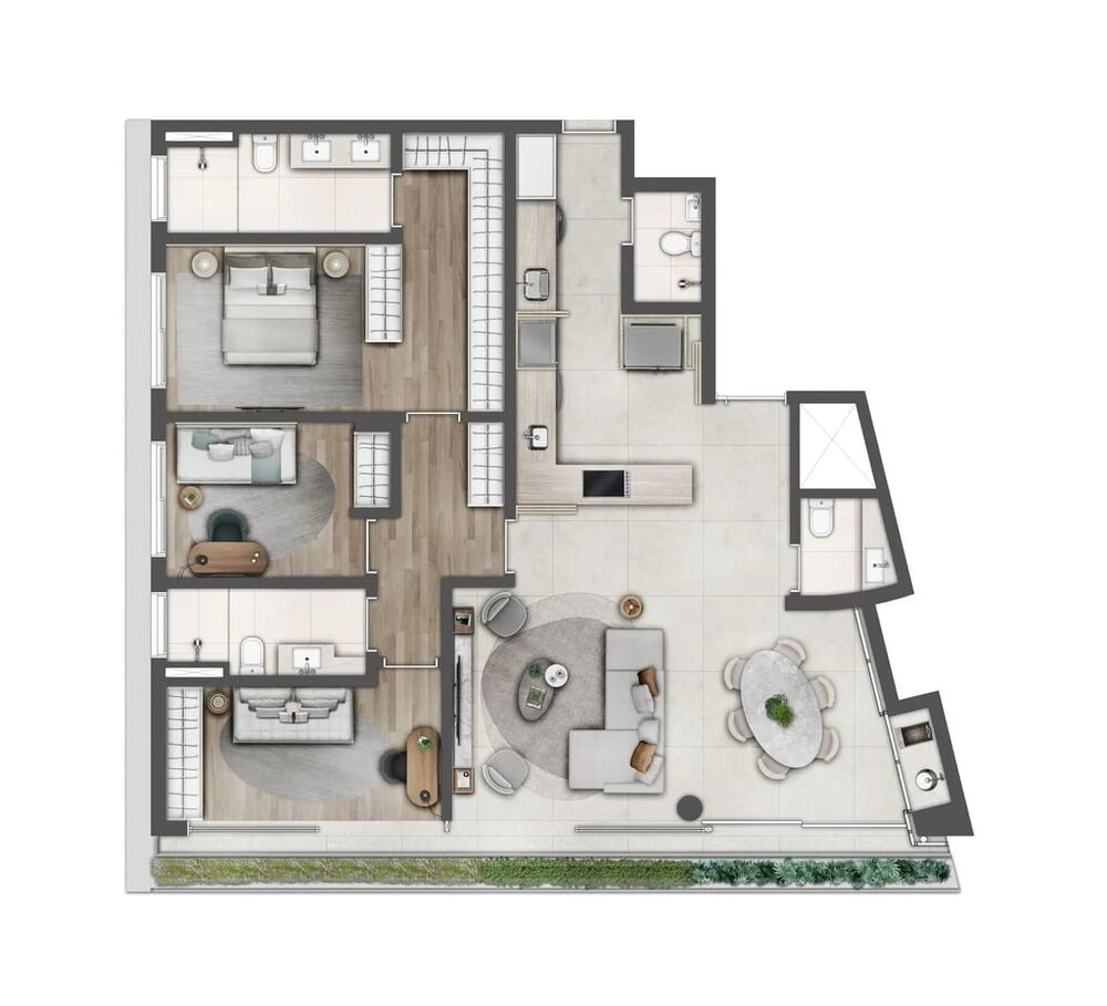Cobertura à venda com 2 quartos, 265m² - Foto 3