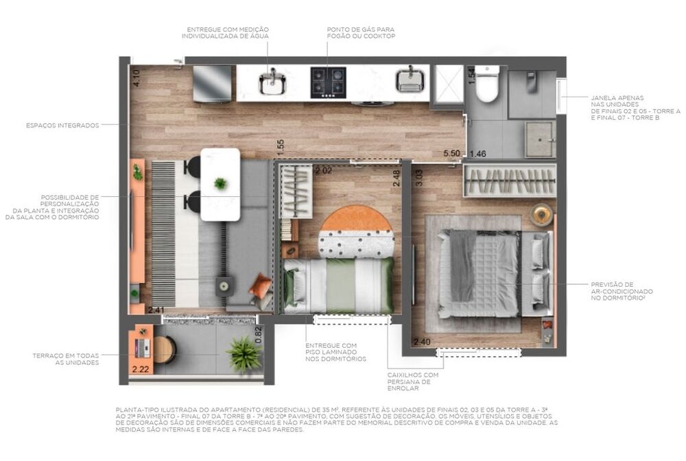 Apartamento, 3 quartos, 69 m² - Foto 14