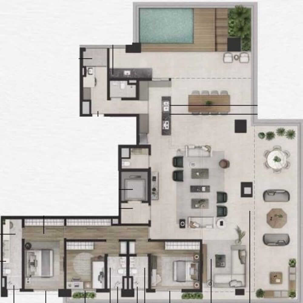 Cobertura, 3 quartos, 314 m² - Foto 6