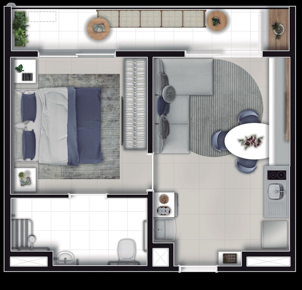 Apartamento, 1 quarto, 26 m² - Foto 14