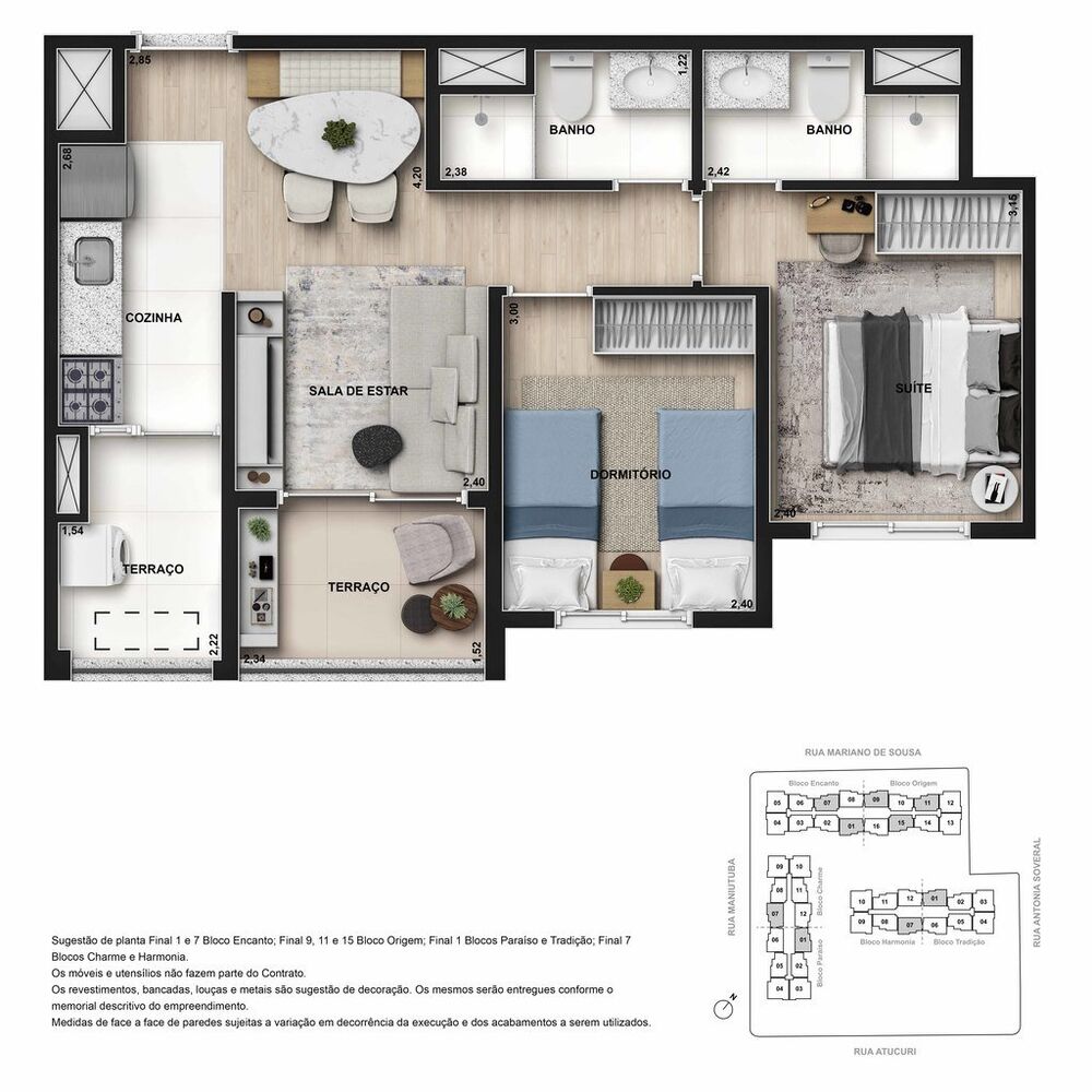 Apartamento, 3 quartos, 62 m² - Foto 11