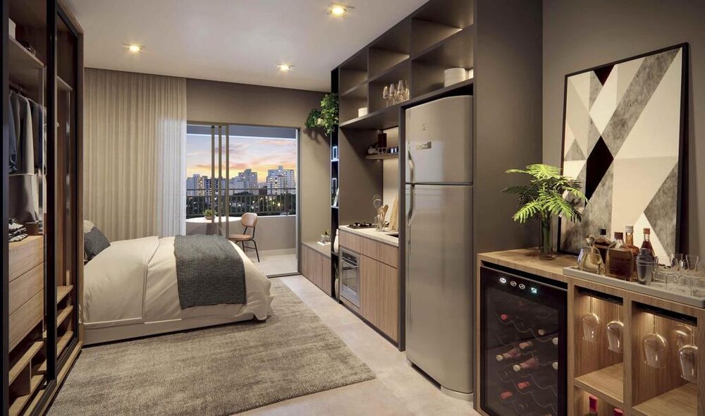 Apartamento à venda com 1 quarto, 22m² - Foto 1
