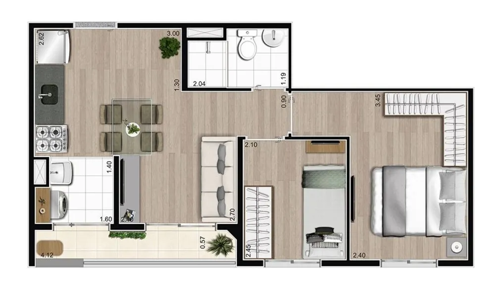 Apartamento, 2 quartos, 38 m² - Foto 8
