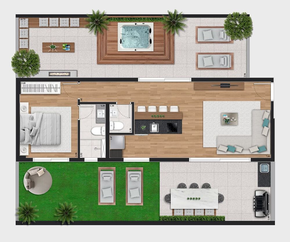 Cobertura, 2 quartos, 119 m² - Foto 8