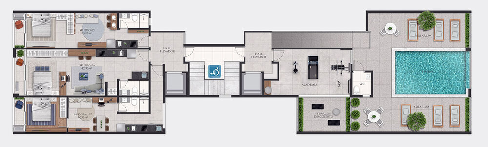 Cobertura, 2 quartos, 119 m² - Foto 4