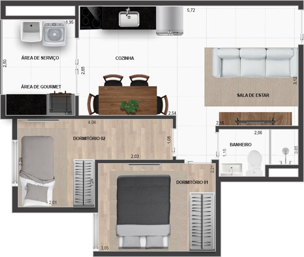 Apartamento, 1 quarto, 41 m² - Foto 8