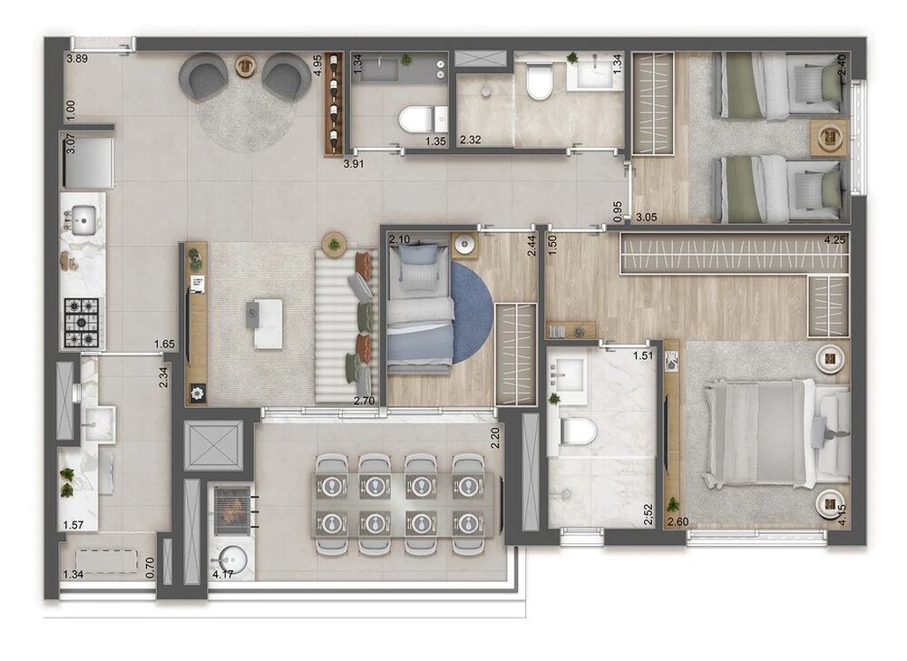Apartamento, 2 quartos, 89 m² - Foto 30