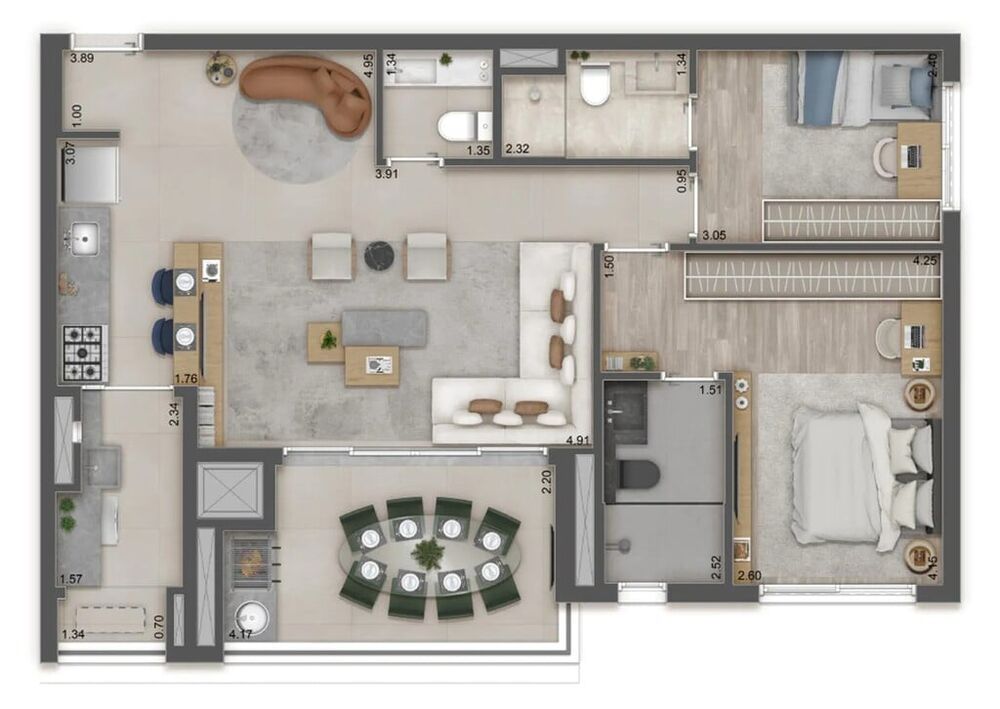 Apartamento, 2 quartos, 89 m² - Foto 21