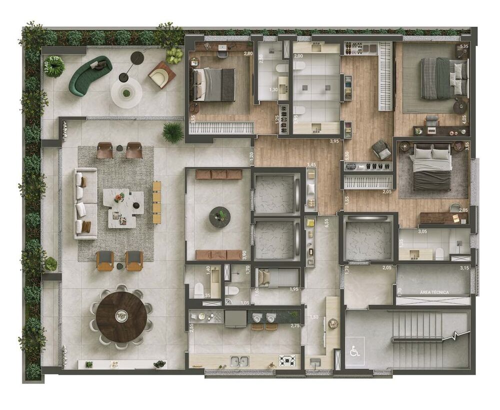 Apartamento, 3 quartos, 262 m² - Foto 1