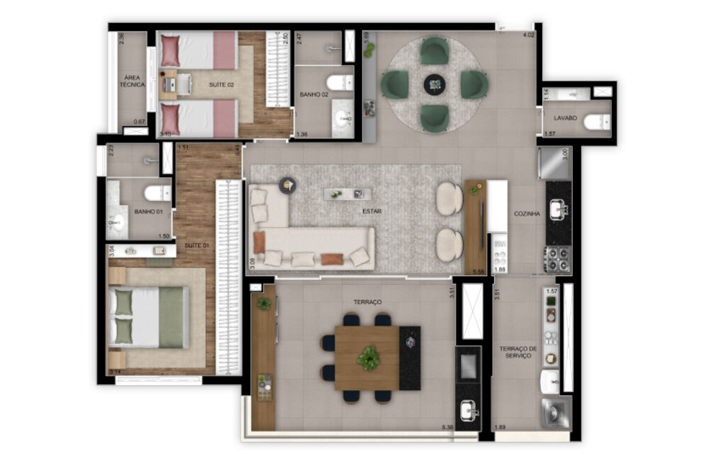 Apartamento, 3 quartos, 128 m² - Foto 7