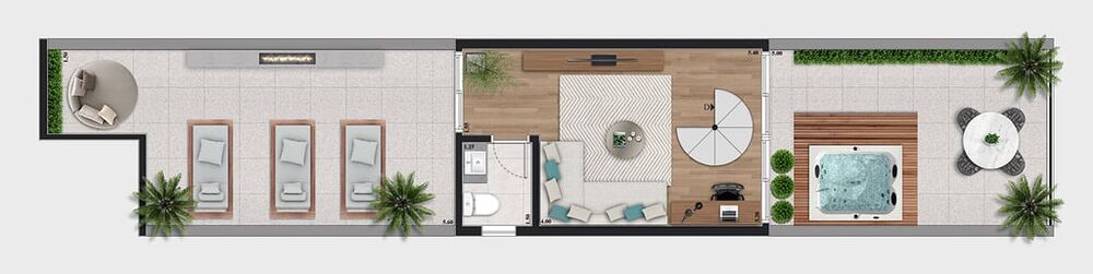 Cobertura, 2 quartos, 95 m² - Foto 12