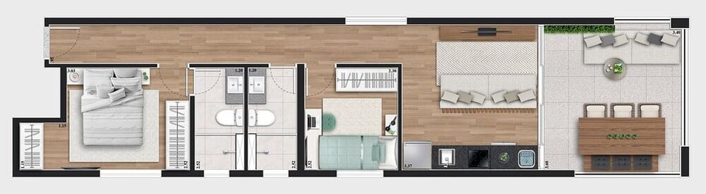 Cobertura, 2 quartos, 95 m² - Foto 10