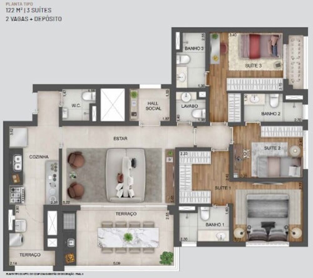 Apartamento, 4 quartos, 141 m² - Foto 14