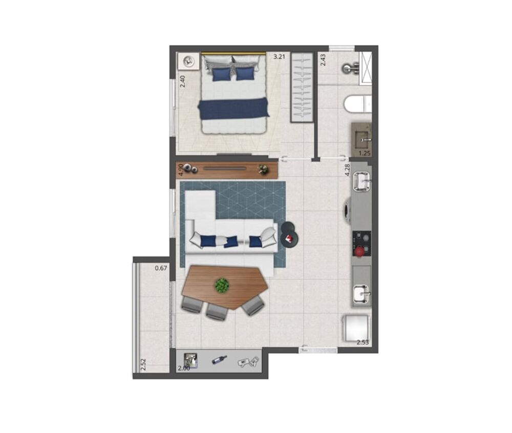 Apartamento, 1 quarto, 27 m² - Foto 11