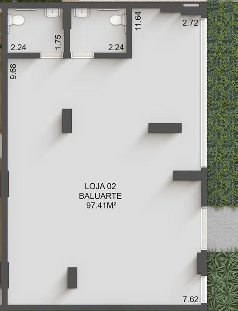 Loja-Salão, 97 m² - Foto 4