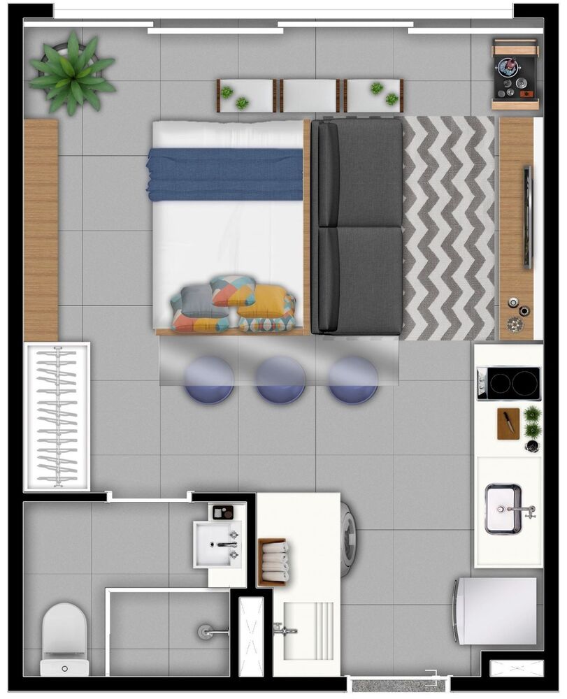 Apartamento, 1 quarto, 31 m² - Foto 9