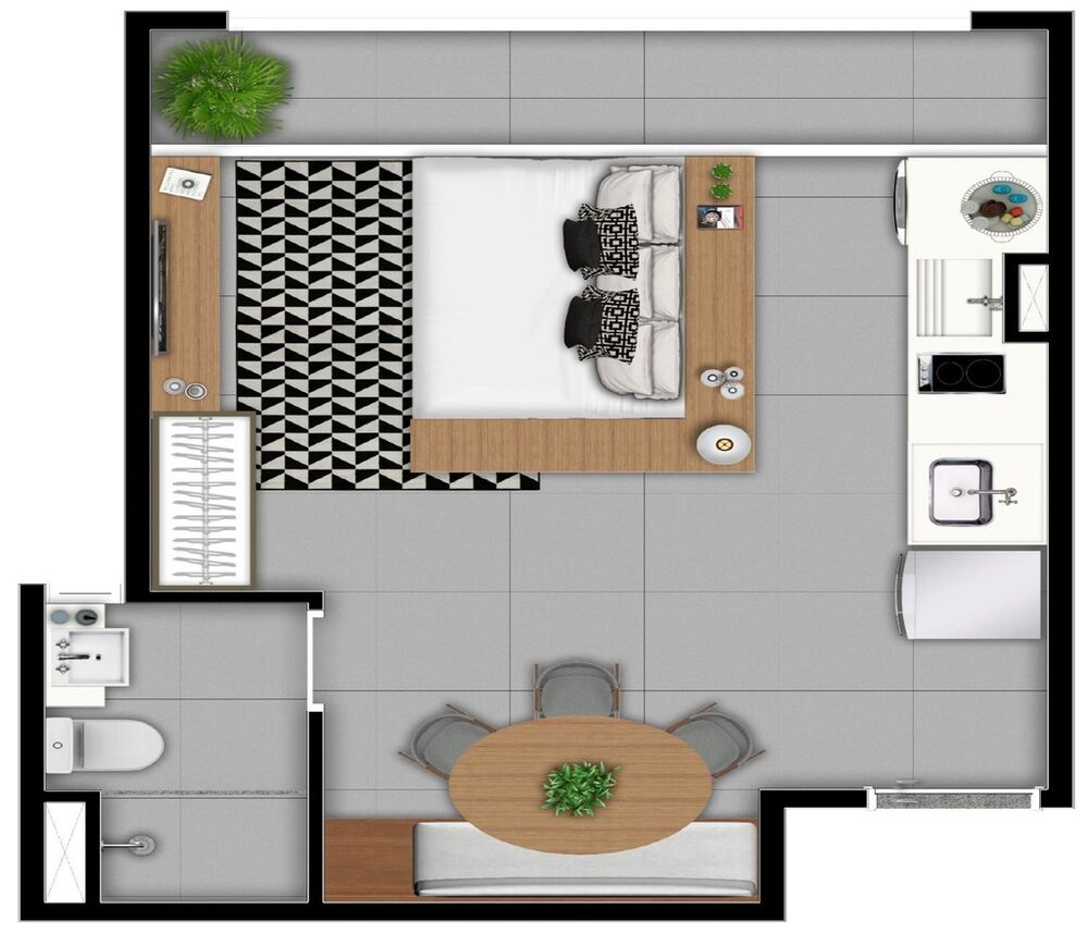 Apartamento, 1 quarto, 31 m² - Foto 3
