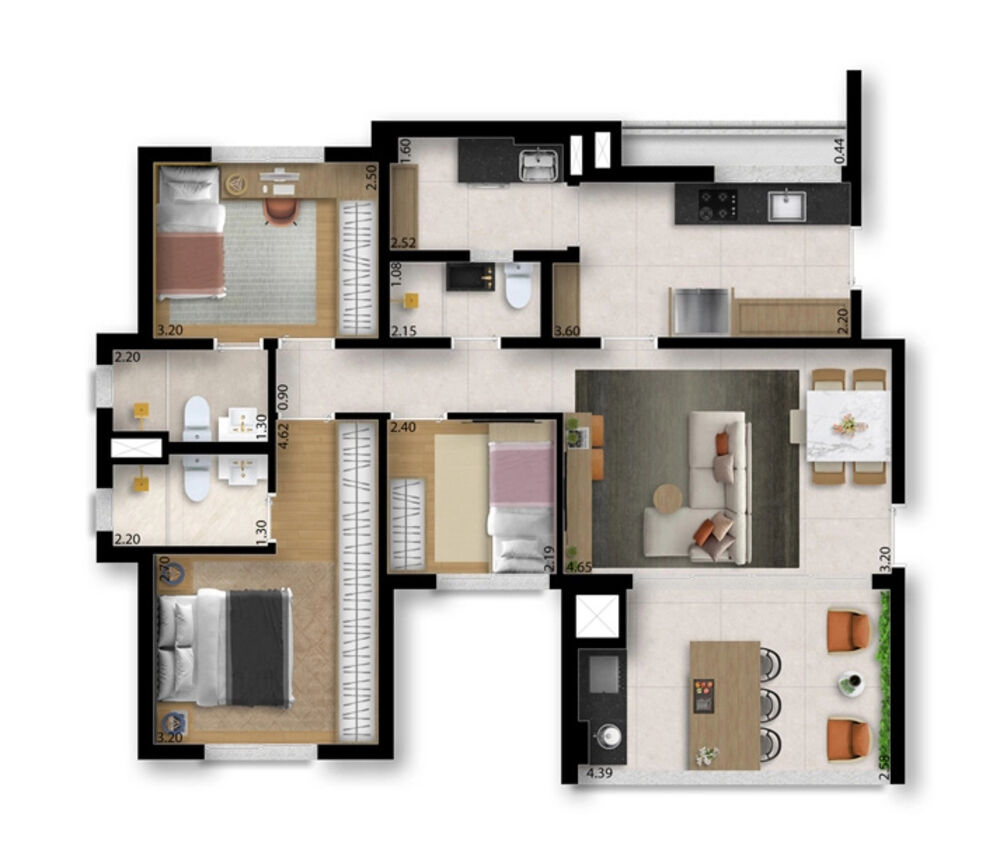 Apartamento, 3 quartos, 94 m² - Foto 15