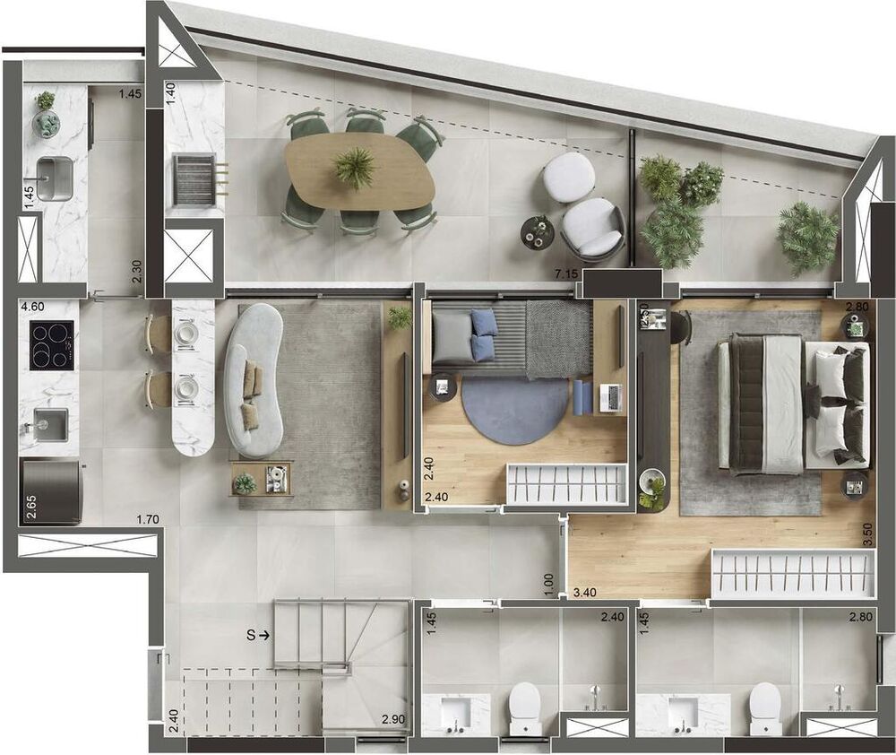 Cobertura, 3 quartos, 233 m² - Foto 15