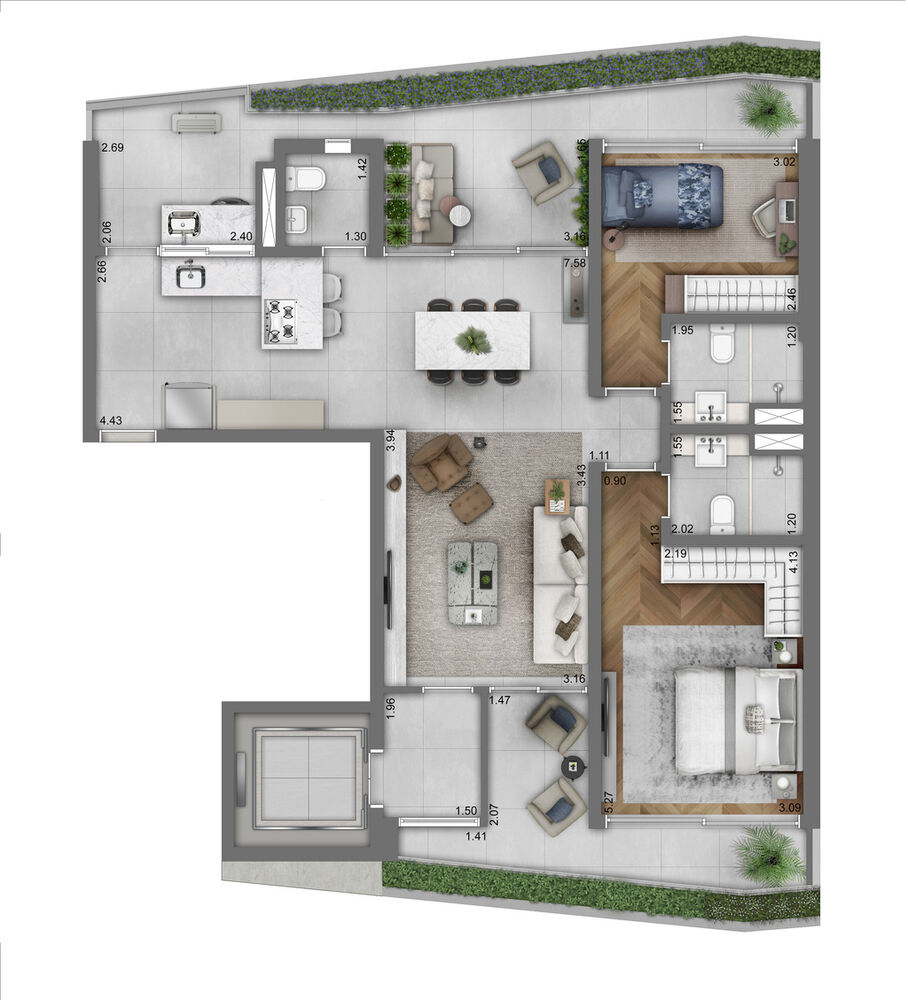 Apartamento, 3 quartos, 143 m² - Foto 8