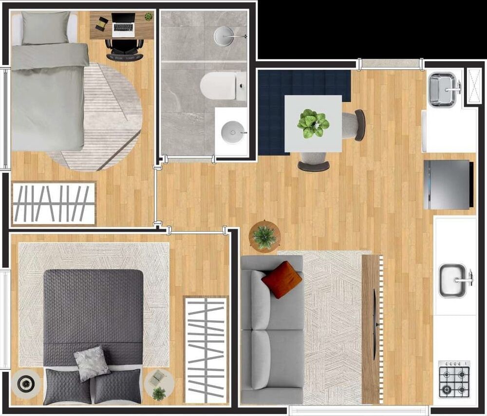 Apartamento, 3 quartos, 48 m² - Foto 33