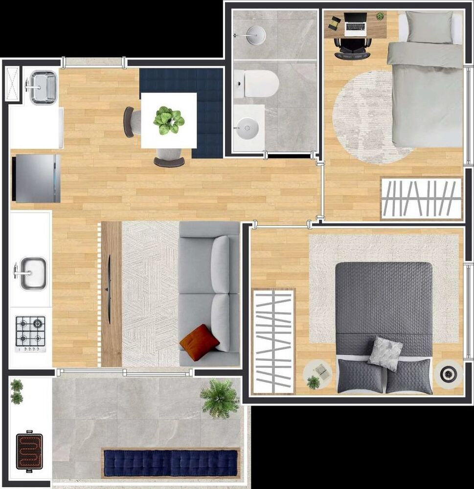Apartamento, 3 quartos, 48 m² - Foto 36