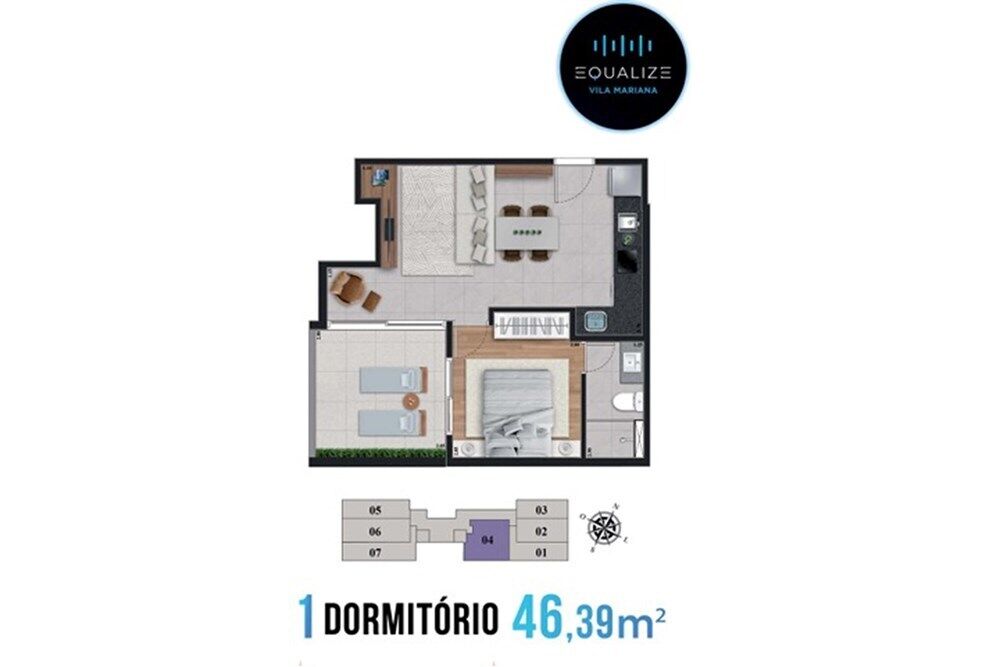 Apartamento, 1 quarto, 37 m² - Foto 12
