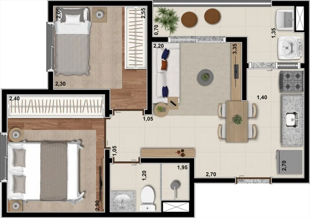 Apartamento, 1 quarto, 24 m² - Foto 8