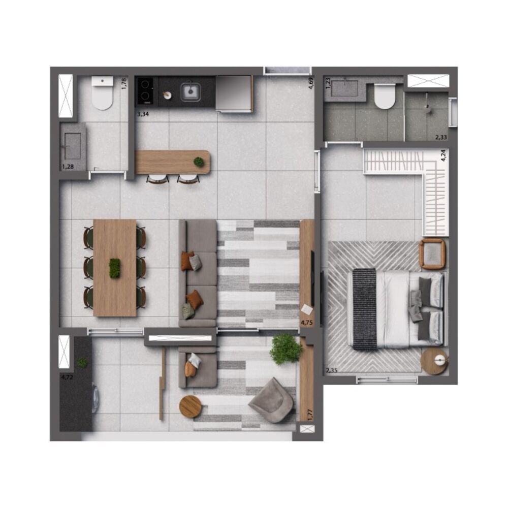 Apartamento, 1 quarto, 25 m² - Foto 15