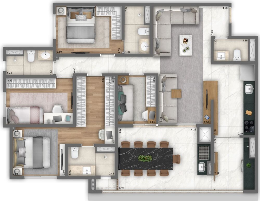 Apartamento, 3 quartos, 121 m² - Foto 6