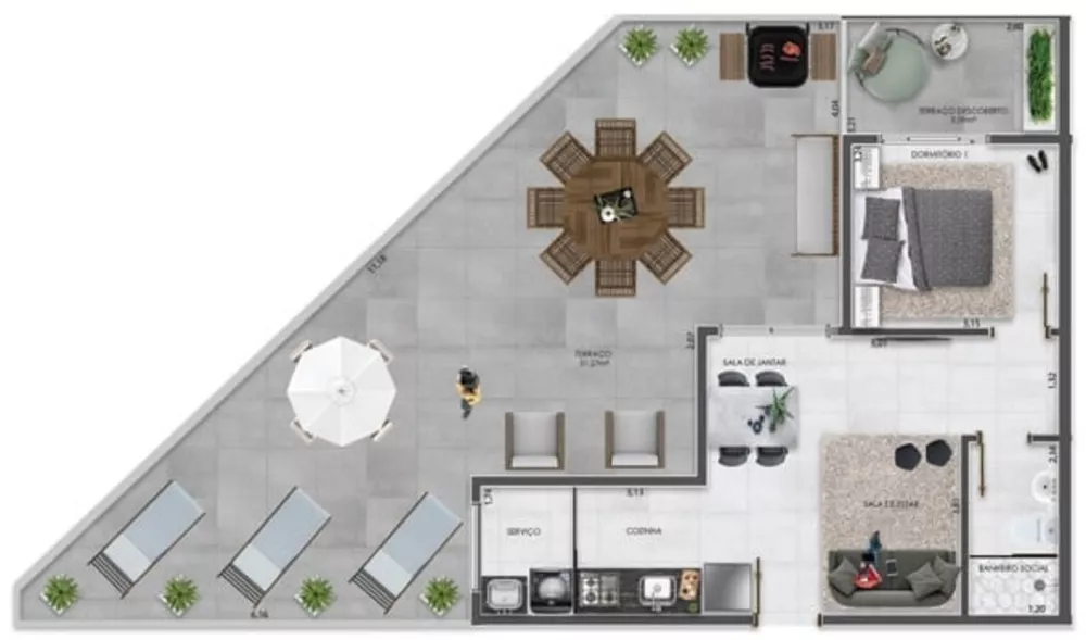 Apartamento, 2 quartos, 62 m² - Foto 2