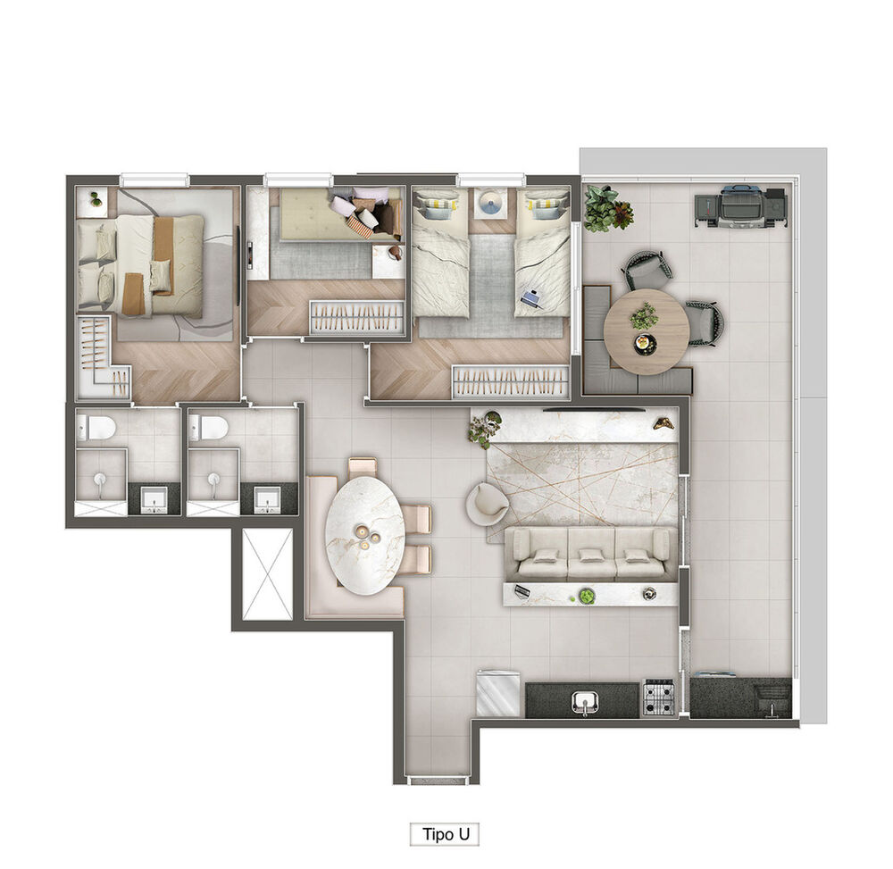 Apartamento, 2 quartos, 49 m² - Foto 8