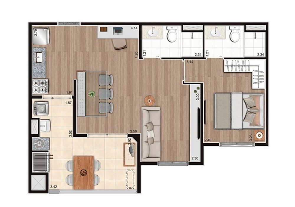 Apartamento, 3 quartos, 67 m² - Foto 19