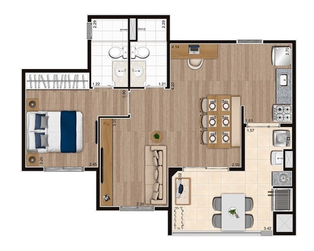 Apartamento, 3 quartos, 67 m² - Foto 21