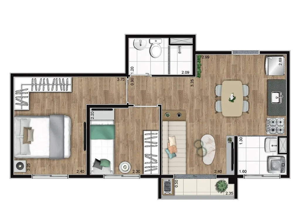 Apartamento, 2 quartos, 39 m² - Foto 4