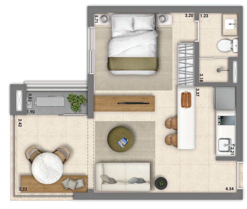 Apartamento, 2 quartos, 61 m² - Foto 14
