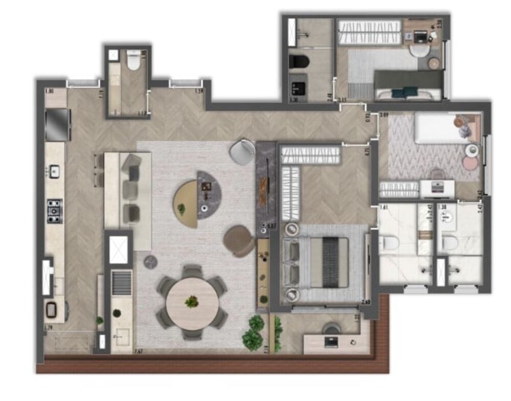 Cobertura, 3 quartos, 162 m² - Foto 12